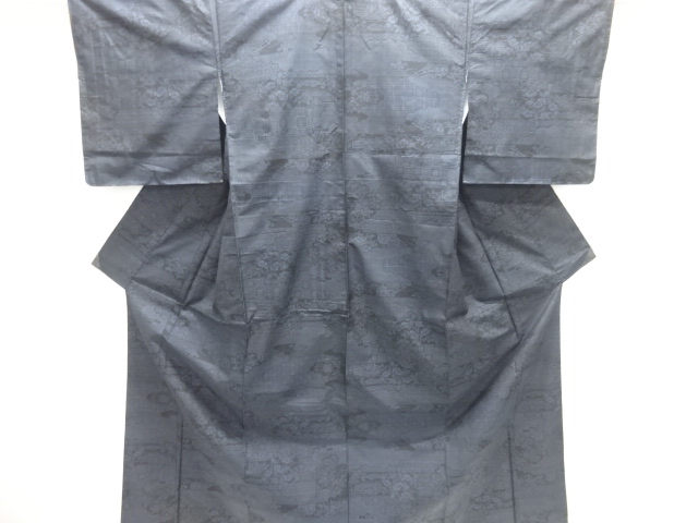 JAPANESE KIMONO / DORO OSHIMA TSUMUGI (7 maruki)
